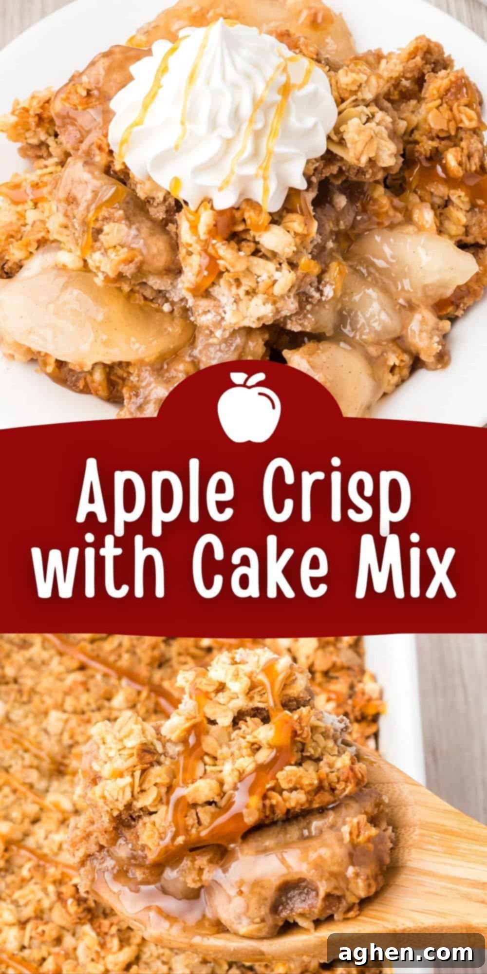 Apple Crisp with Cake Mix.