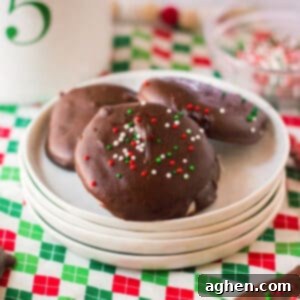 Easy Homemade Peppermint Patties 12 Homemade peppermint patties with Christmas sprinkles.