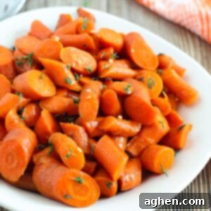 Crockpot glazed carrots with a sweet brown sugar garlic glazed.
