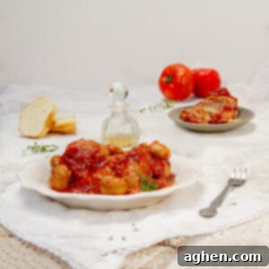 Napoleonic Chicken 8 A delicious serving of Weight Watchers Chicken Marengo in a bowl, ready to be enjoyed as a healthy and fulfilling meal.