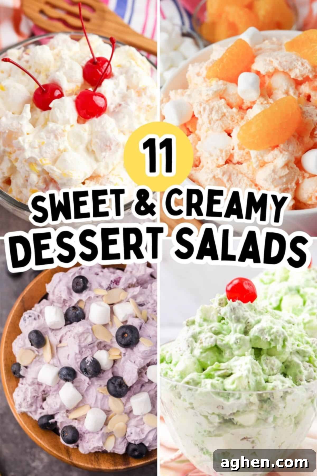 11+ Sweet and Creamy Dessert Salad Recipes.