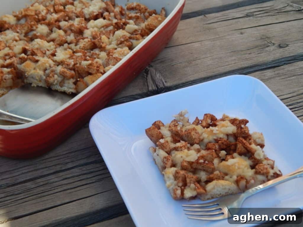 Pillsbury Biscuits: The Unexpected Star of Apple Cinnamon Crumble 2 Warm Pillsbury Biscuits Apple Cinnamon Crumble in a baking dish