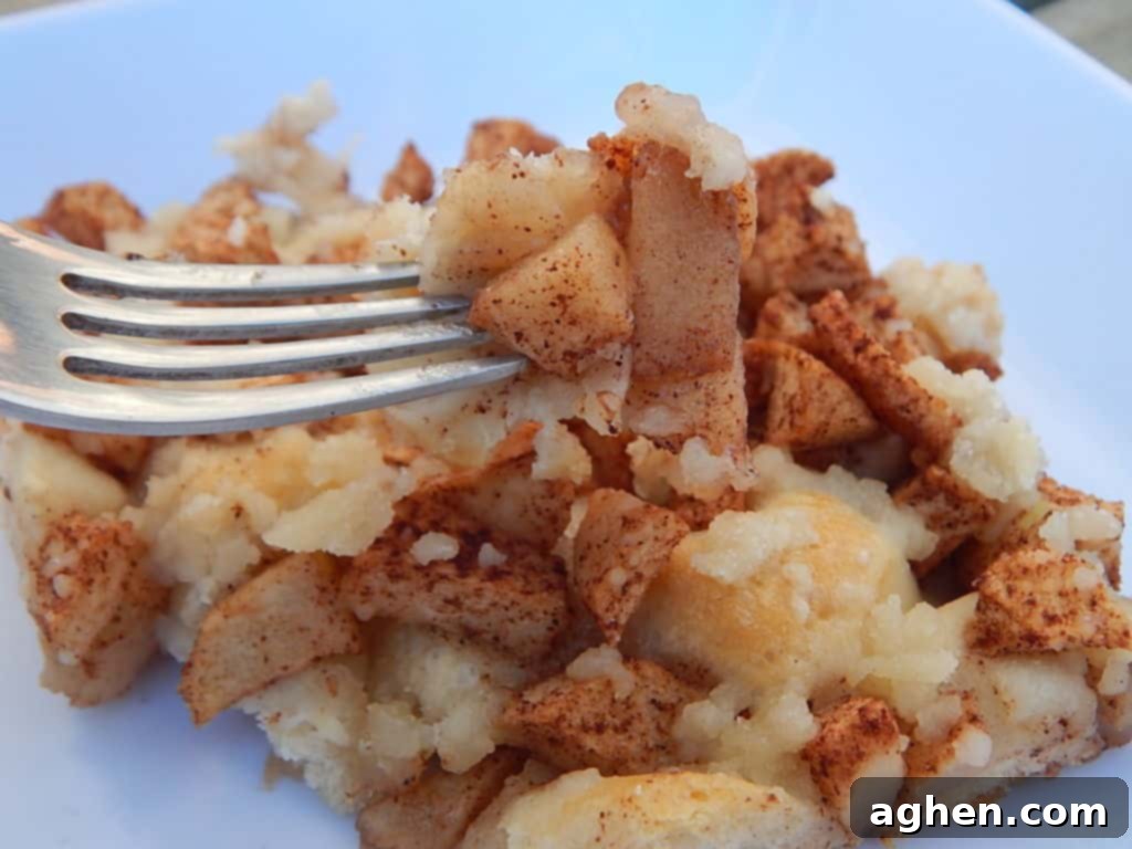Pillsbury Biscuits: The Unexpected Star of Apple Cinnamon Crumble 3 Close-up of Pillsbury Biscuits Apple Cinnamon Crumble with golden topping