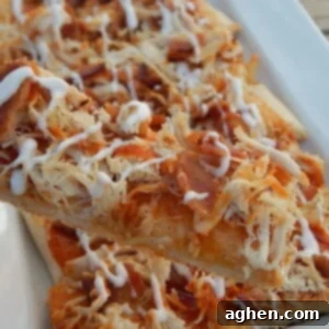 Close-up of freshly baked BBQ Chicken Bacon Ranch Fingers