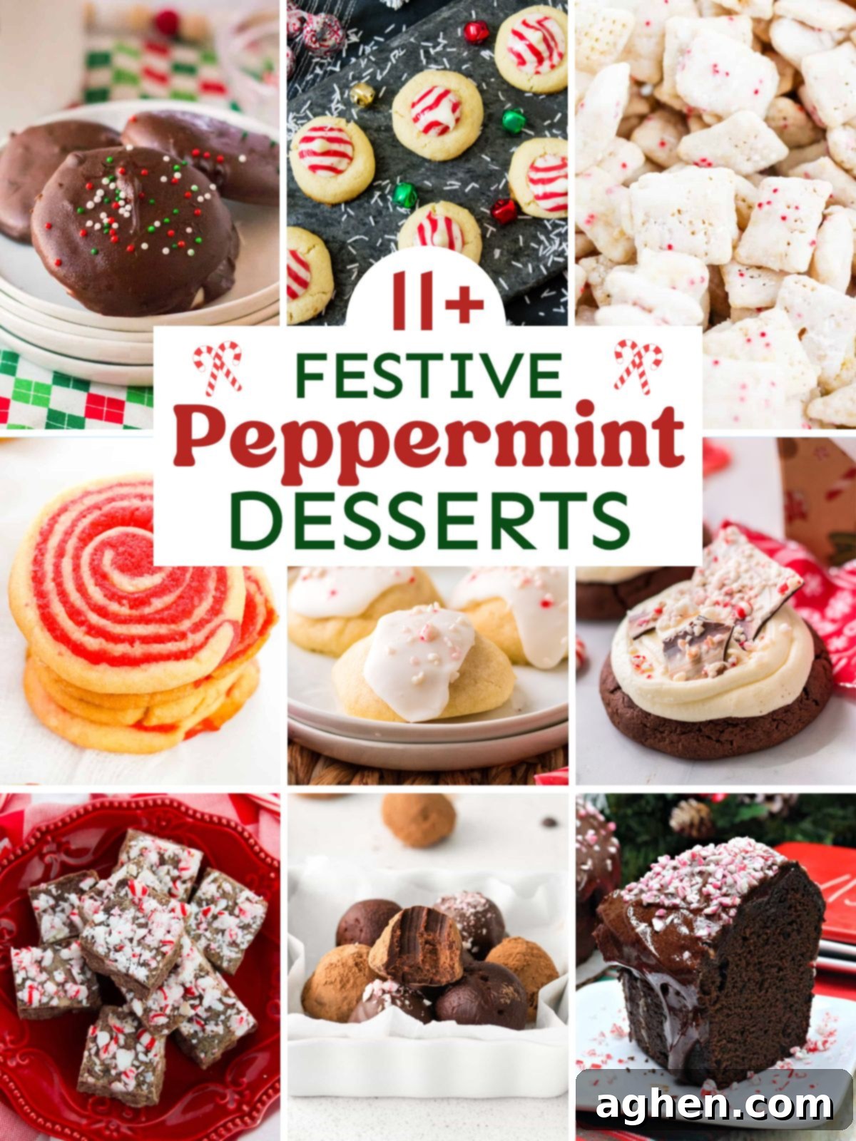 11+ Festive Peppermint Desserts.