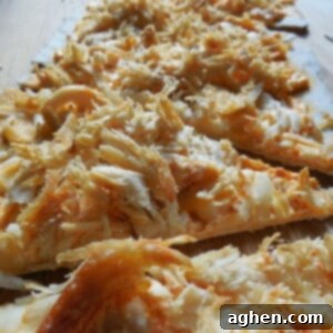 Quick and Easy Flatbread Pizzas 2 Close-up of a delicious Flatout Buffalo Chicken Pizza