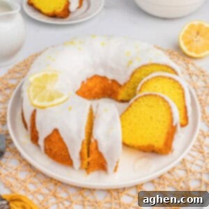 Effortless Lemon Bundt Cake Perfection 9 Easy lemon bundt cake made with cake mix and pudding mix and topped with a lemon glaze, a perfect quick dessert.