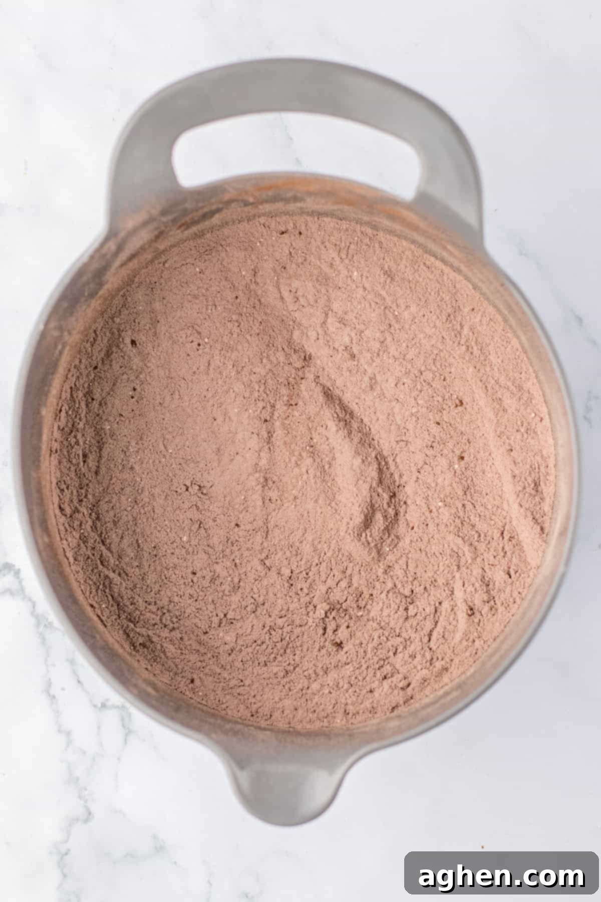 Dry ingredients whisked together in mixing bowl.