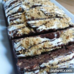 S'mores Banana Bread 2 A perfectly baked loaf of S'mores Banana Bread