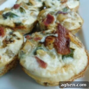 Egg White Bites 2 Close-up of a single baked egg white breakfast cup