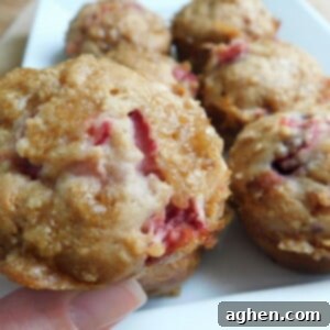 Garden Fresh Strawberry Rhubarb Muffins 3 img 8457 7