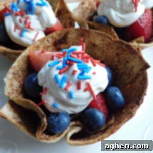 Berry Cinnamon Cloud Cups 2 Close-up of a single Cinnamon Berry Cup topped with whipped marshmallow cream.