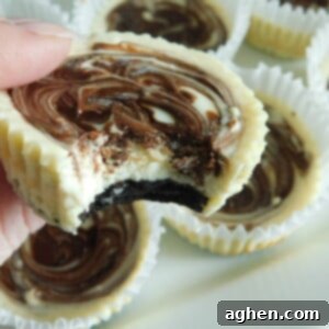Oreo Cheesecake Bites 2 A top-down view of a delightful Oreo Cheesecake Cup
