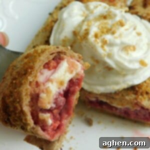 Finished Flatout Raspberry Cream Cheese Roll