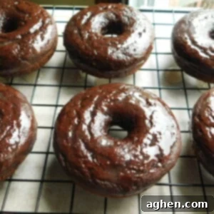 Decadent Chocolate Ring 2 Healthy Chocolate Glazed Donuts