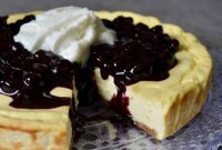 Smart Indulgence New York Cheesecake with Blueberry Compote