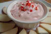Festive Candy Cane Fruit Dip