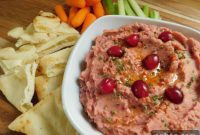 Sweet and Tangy Cranberry Hummus