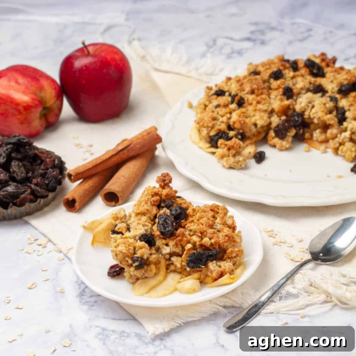 Discover Your New Favorite Weight Watchers Apple Crumble 8 Apple Crumble served with ingredients beautifully displayed