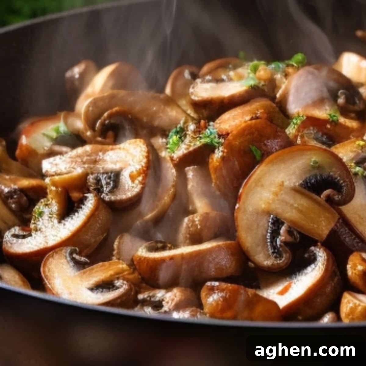 Deliciously Guilt-Free Weight Watchers Tuna Casserole 4 Sautéing sliced mushrooms and onions in a pan for tuna casserole