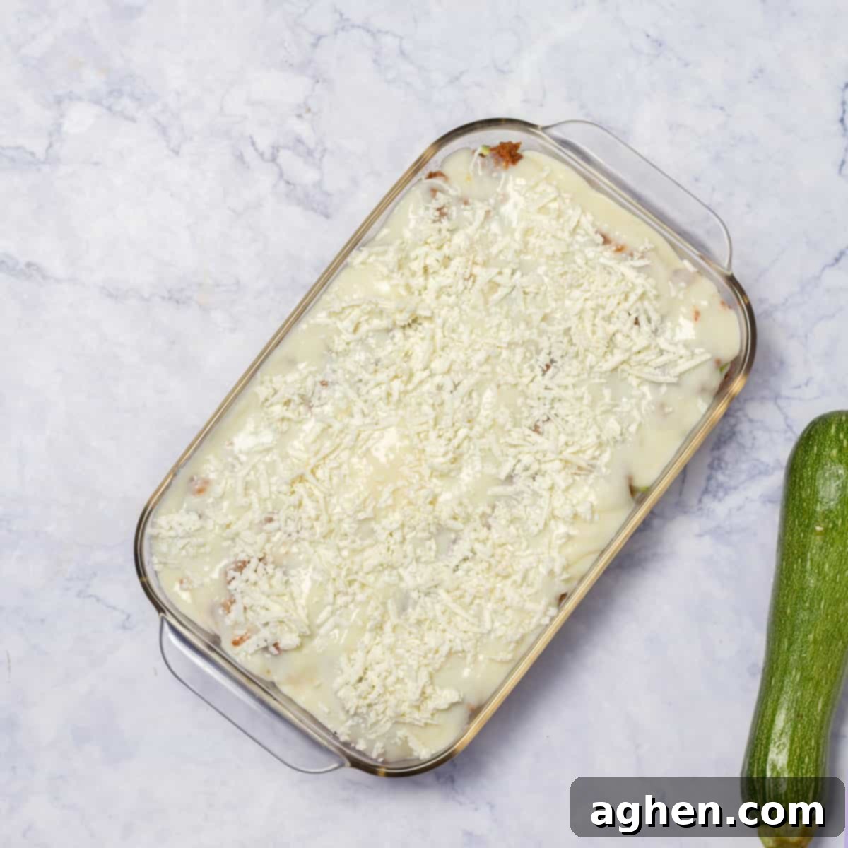Guilt-Free Zucchini Lasagna 7 Lasagna in backing tray