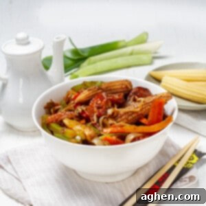 Shrimp Garden Medley 10 Shrimp Chop Suey served in a bowl