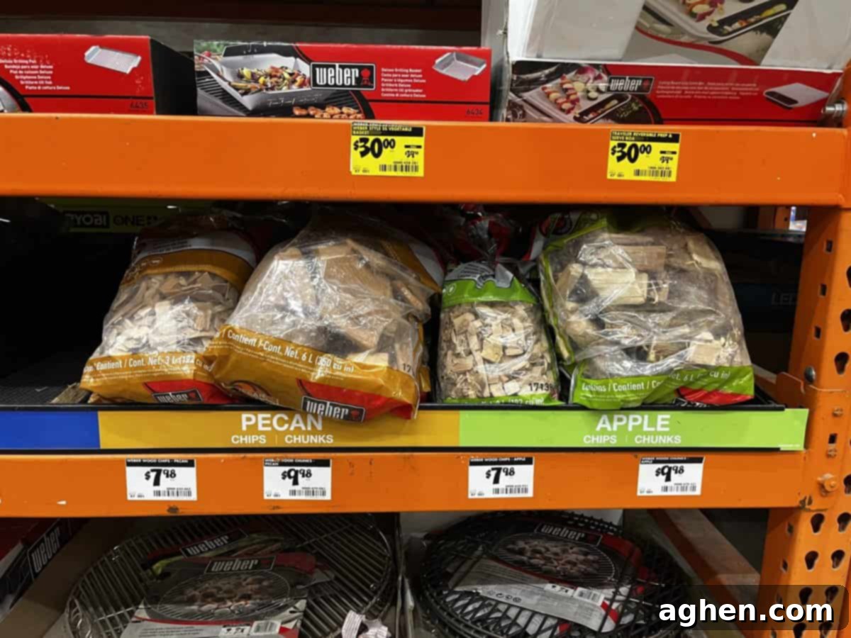 13 Must-Have Weber Grill Upgrades You've Been Overlooking 2 weber wood chips on display