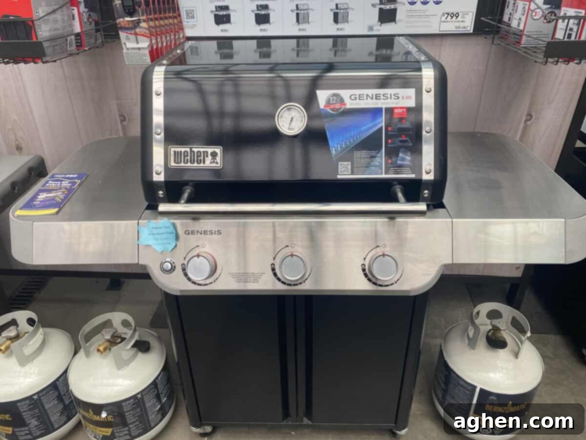 Make the Right Choice Your Weber Grill Buying Guide 2 weber genesis gas grill on display