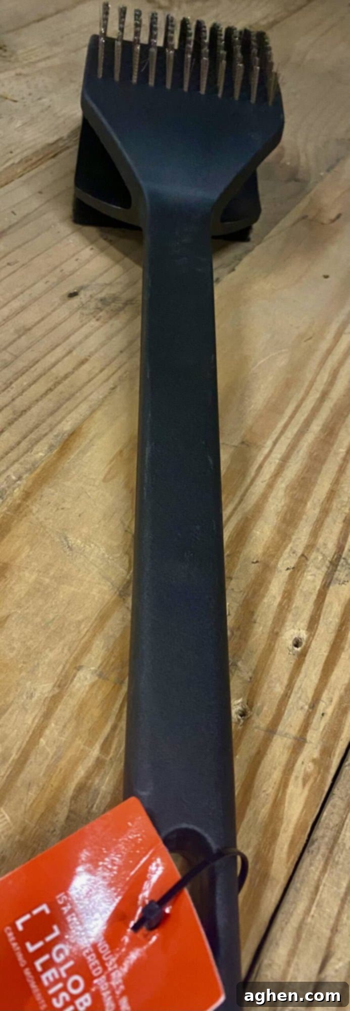 Grill grates after cleaning, looking shiny