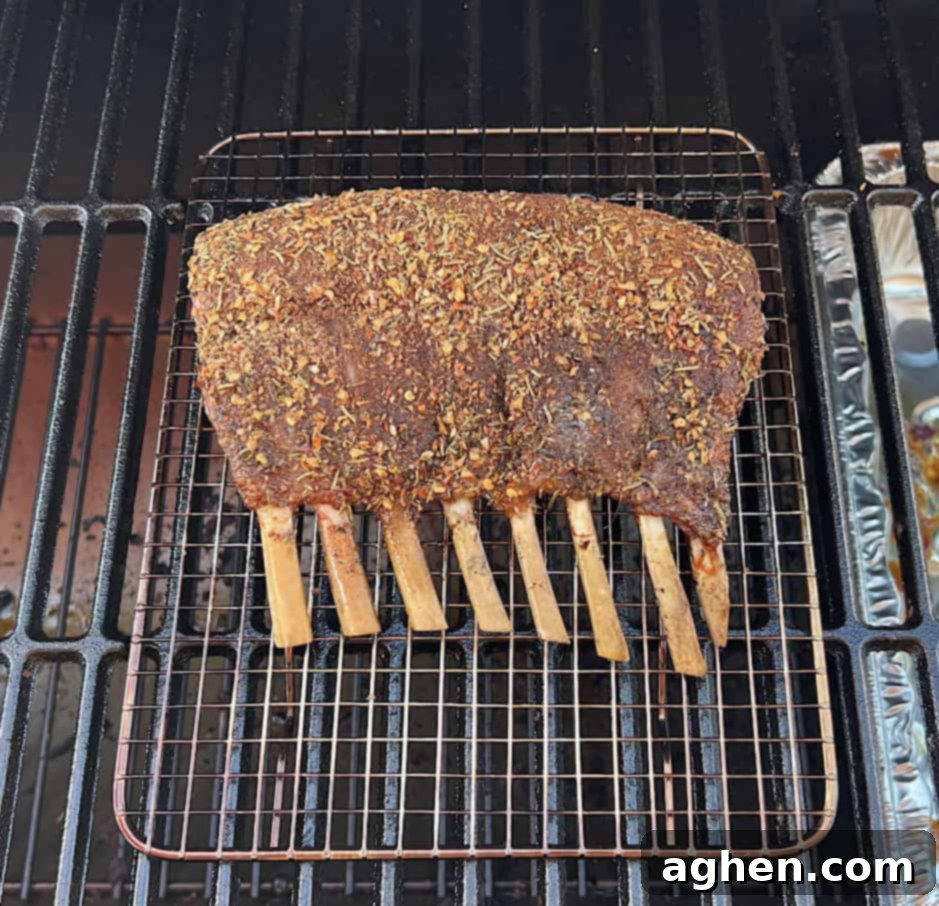 Perfectly Smoked Rack of Lamb, Surprisingly Simple 7 Sliced smoked rack of lamb