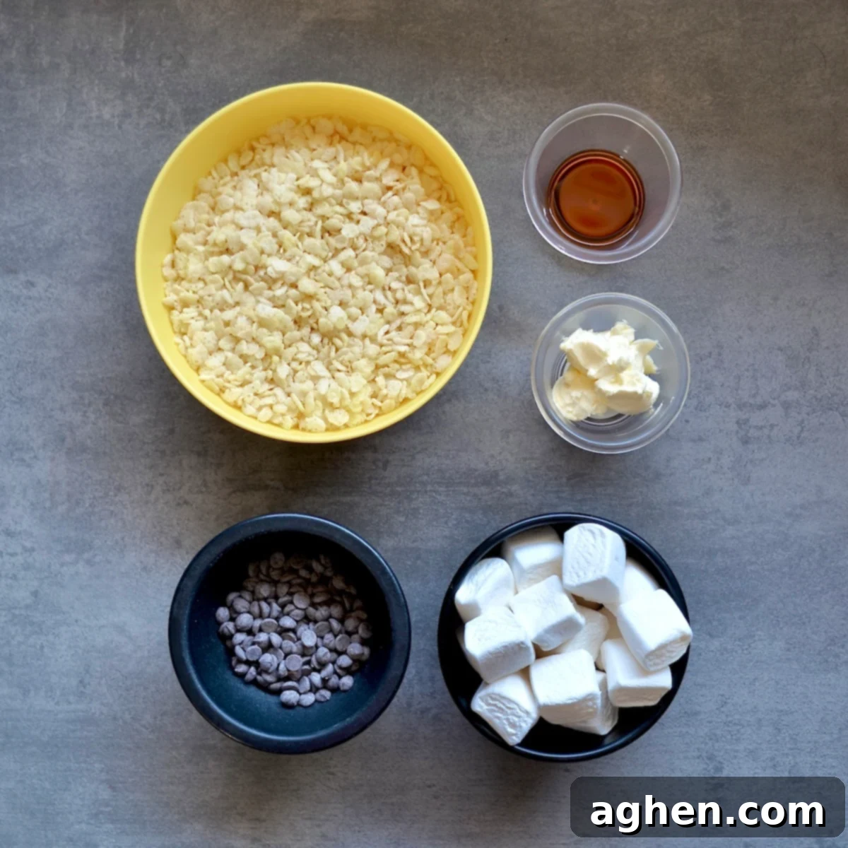 Ingredients for rice krispie treats