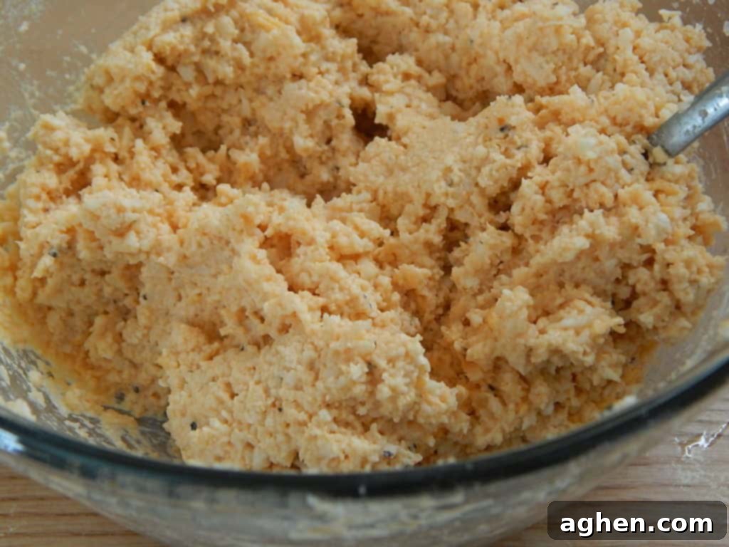 Crispy Buffalo Cauliflower Bites 5 DSCN5142 - Buffalo Cauliflower Tots in mini muffin pan