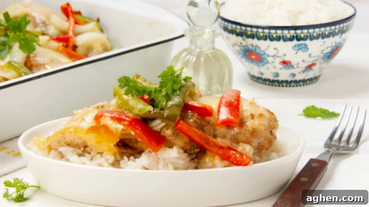 bell pepper chicken casserole