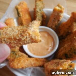 Kickin Ranch Zucchini Fries 8 Spicy Ranch Zucchini Fries in a recipe card