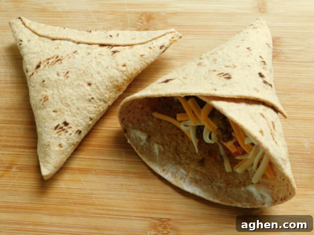 taco Flatout Flatbread finished